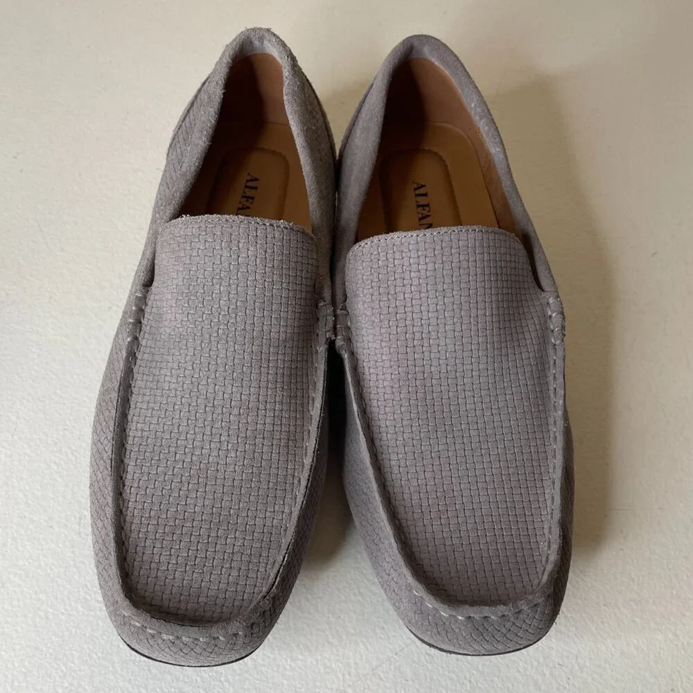 Alfani Kendric Men's Textured Driving Loafer Shoes Size 10